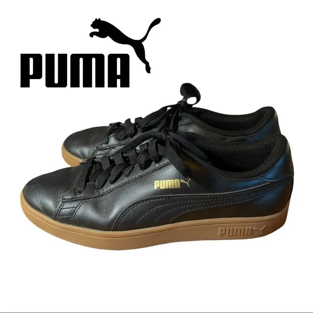 Puma Men's Black V2 L Plus Shoes Sneakers 36642201  7